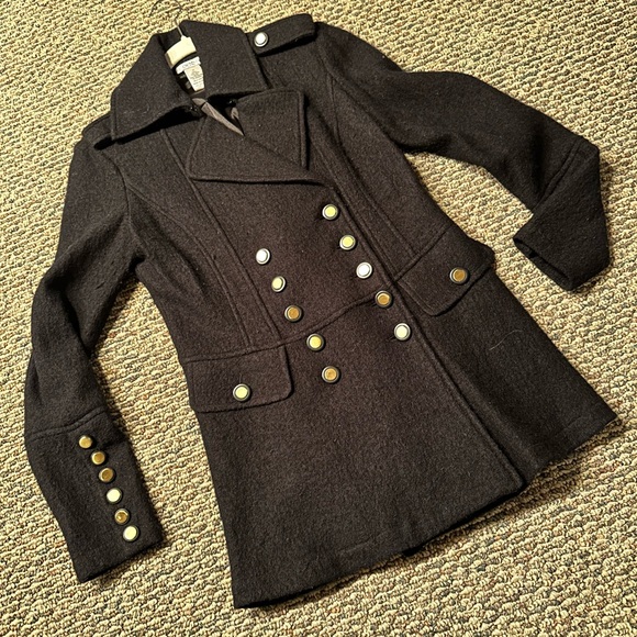 Cache Double Breasted Wool Jacket - Picture 4 of 6